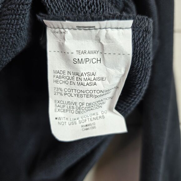 Under Armour Sweatshirt Womens Sz Small Black UA Terry Crop Crewneck Loose NWT - Picture 6 of 9